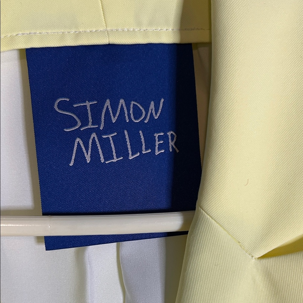 Simon Miller Soft Yellow Tailored Blazer